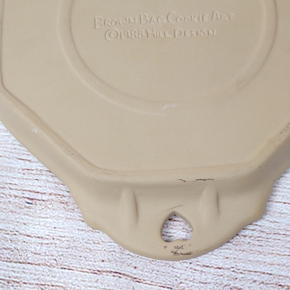Vintage Brown Bag Cookie Art Mold Floral 8" - Picture 5 of 7